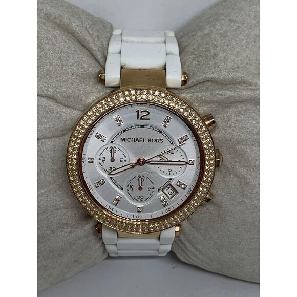 Michael Kors MK6405 Womens Stainless Steel Analog Silver Dial Quartz Watch OL322 - Picture 2 of 11